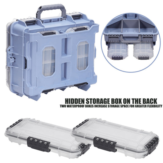 Large-capacity waterproof multi-functional double-layer accessory box